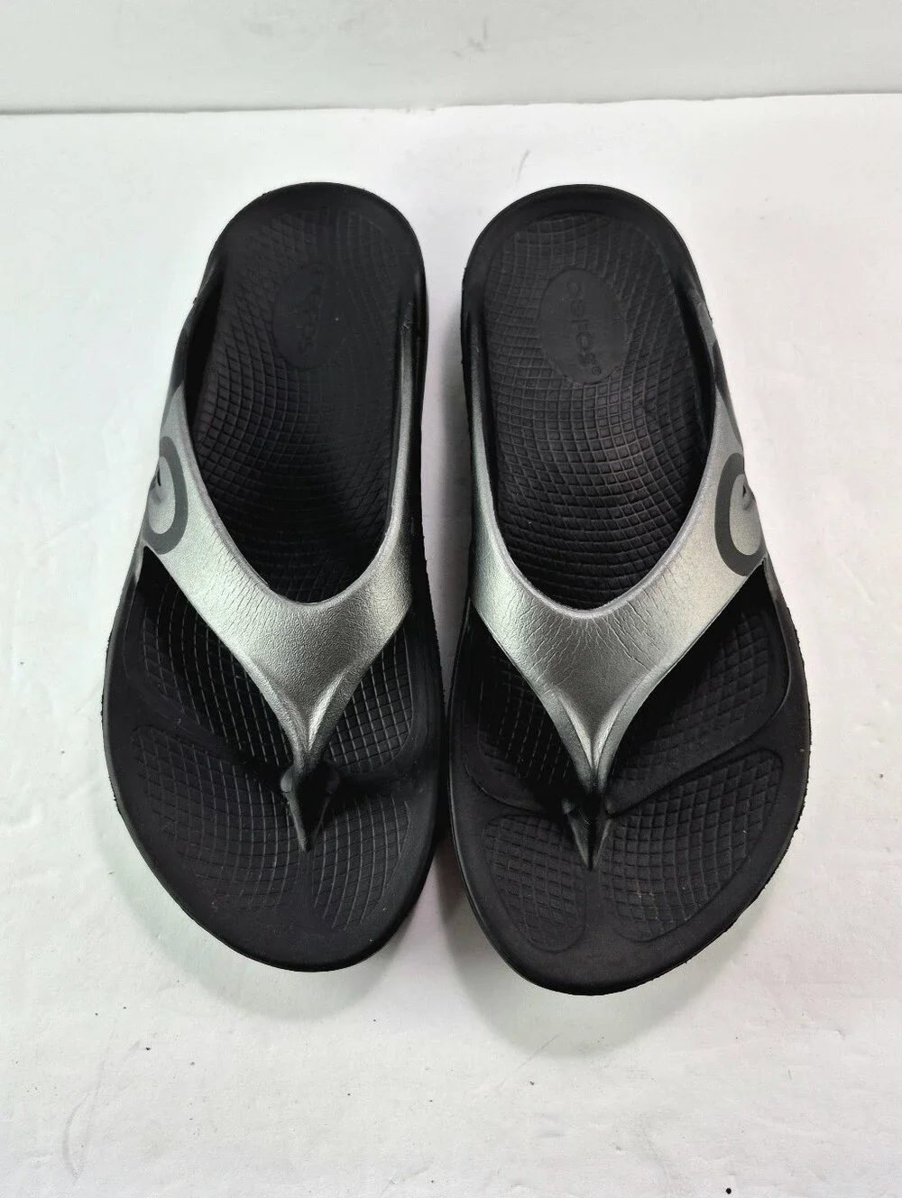 OOFOS OOriginal Sport Recovery Sandals Graphite Black Mens 8 / Womens 11